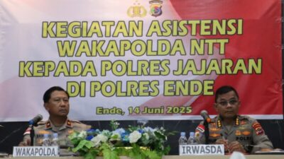 Wakapolda NTT Pimpin Langsung Kegiatan Asistensi Polres Se-Daratan Flores di Polres Ende