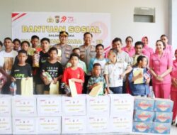 Kunjungi Panti Asuhan Bhakti Luhur Ende, Wakapolda NTT Beri Bantuan Sosial
