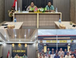 Silaturahmi Bersama Wartawan, Kapolres  Yudhi Ajak Jaga Kondusifitas di Kabupaten Ende