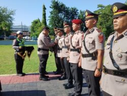 Kapolres Ende, AKBP Yudhi Franata pimpin Upacara Serah Terima Empat Pejabat Baru