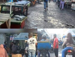 Sat Pol.PP Ende Biarkan Kondisi Pasar Mbongawani Kembali Kumuh Dan Tidak Terawat, Pedagang Kaki Lima Kembali Berjajalan Di Tepi Jalan