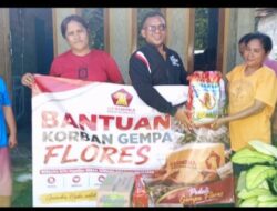DPW Gerindra NTT Salurkan Bantuan untuk Warga Terdampak Gempa di Ende